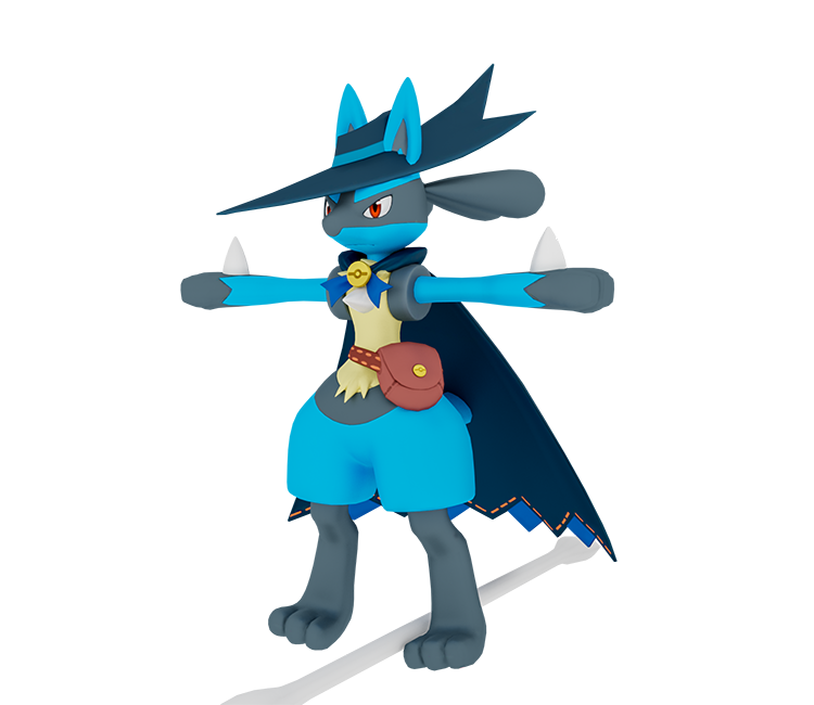 Mobile - Pokémon Unite - #448 Lucario (Costume Party Style) - The Models Resource